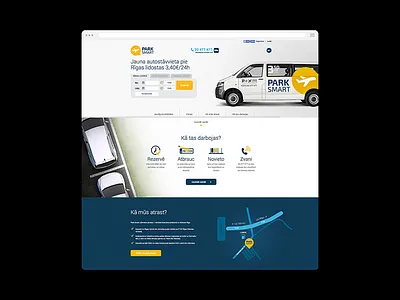 Parksmart website frontend web development