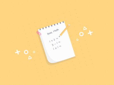 Basic Math adorable after effects flat gif hanif afa illustration loops math motion graphics