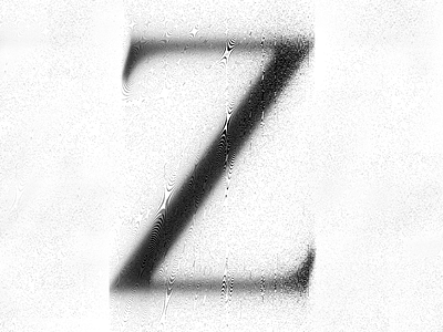 Z abstract glitch shaders text type typography