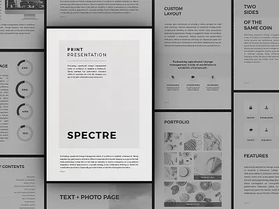 Spectre - Vertical Presentation business corporate minimal powerpoint presentation print presentation professional proposal spectre template templates vertical presentation