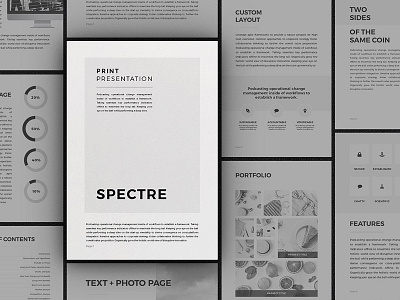 Spectre - Vertical Presentation business corporate minimal powerpoint presentation print presentation professional proposal spectre template templates vertical presentation