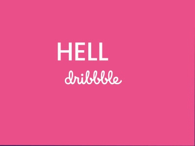 Hello Dribbble