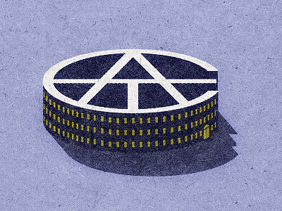 ATC logo atc building illustration logo texture