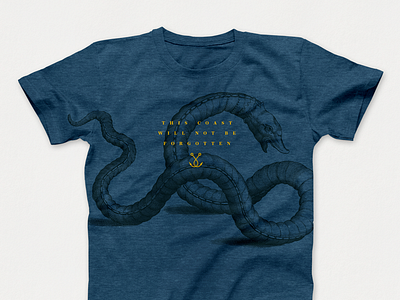 Sea Monster Shirt Design for Mexico Beach design screen print sea monster tshirt unforgotten