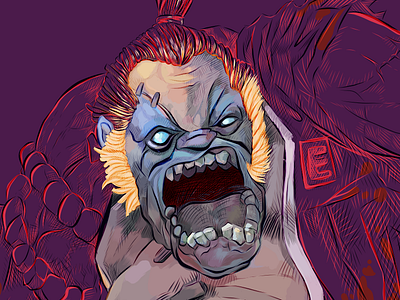 My friend Pudge (2k18). dota epicenter esports fun illustration pudge reddit tournament xl