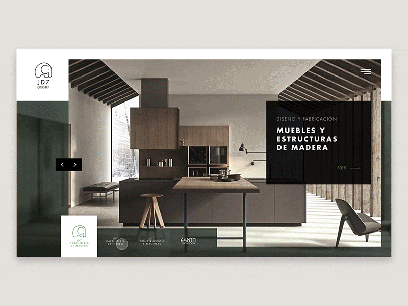 JD7 Group - Home v1 animation prototipe ux webdesign website