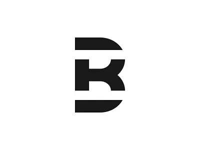 BK b bk black brand branding font icon letter logo monogram type typo