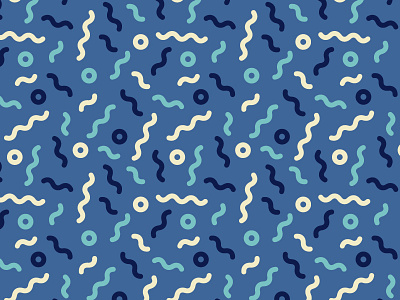 Pattern I circle color curly pattern repeat unlimited wiggles