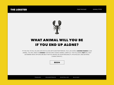 3 Landing Page challenge daily dailyui landing lobster page ui