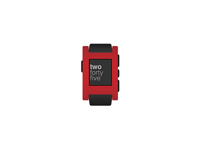 Pebble Smartwatch flat illustration pebble smartwatch vector vector art watch wearable