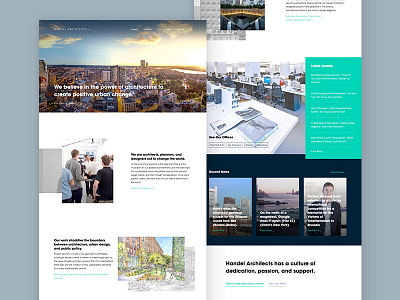 Handel Architects architecture design marketing ui ux website