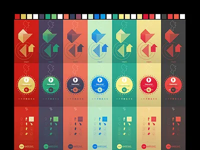 Color scheme design for tangram! app store eppz game game design game ui ios mobile game puzzle puzzle game tangram ui ux