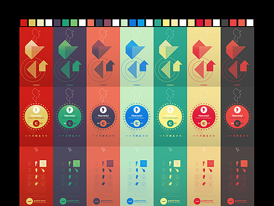 Color scheme design for tangram! app store eppz game game design game ui ios mobile game puzzle puzzle game tangram ui ux