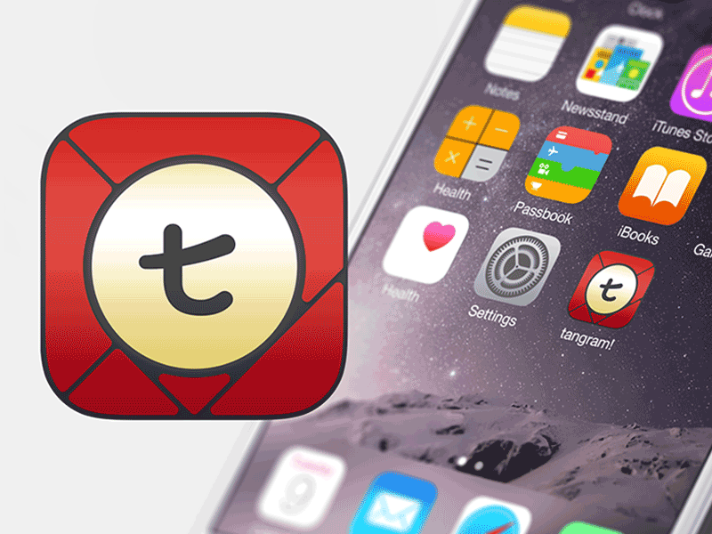 Icon revisions for tangram! app store eppz game game design game ui ios mobile game puzzle puzzle game tangram ui ux