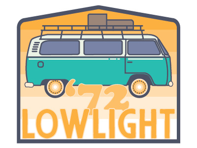 72 Kombi Lowlight Illustration badge illustration illustrator kombi monoline retro