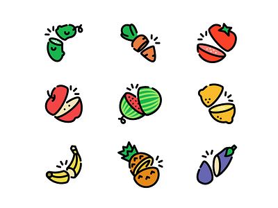 Cutting Food cut food fruit icon vegetable