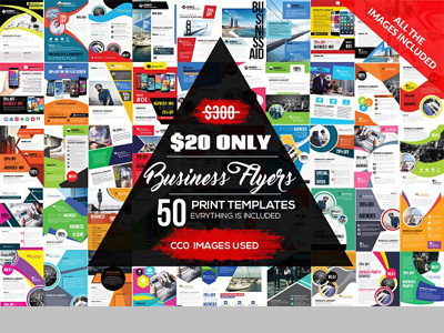 50 New Business Flyer Bundle Vol.2 agency blue business business corporate agency flyer business flyer clean company