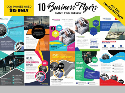10 Corporate Flyers Template Bundle agency blue business business corporate agency flyer business flyer clean company