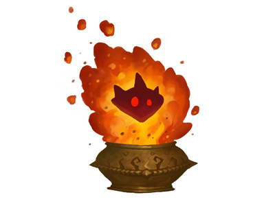 Fire elemental concept art elemental fantasy fire gameart magic