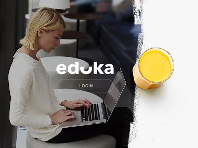 "Eduka" student information system identity clean eduka identity information logo modern student system tomografik