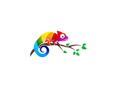 Chameleon Logo chameleon chameleon logo chameleons colorful colors colourful chameleon logo lizard