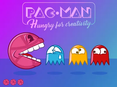 Pacman albania funny game illustration jetmir lubonja pacman