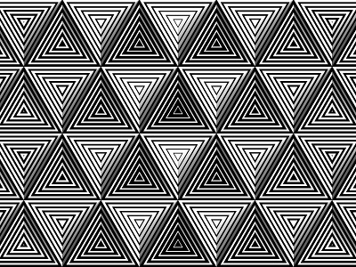 2018 March 04 - Daily Vectors art black and white blend blend tool daily shapes threes triangles vector