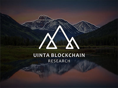 UBR font logo logodesign mountain research text uinta vector