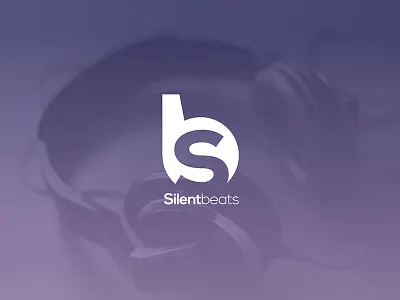 Silentbeats dance disco dj headphone logo music