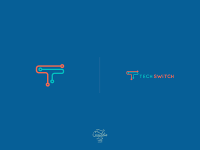 Tech Switch abstract logo simple