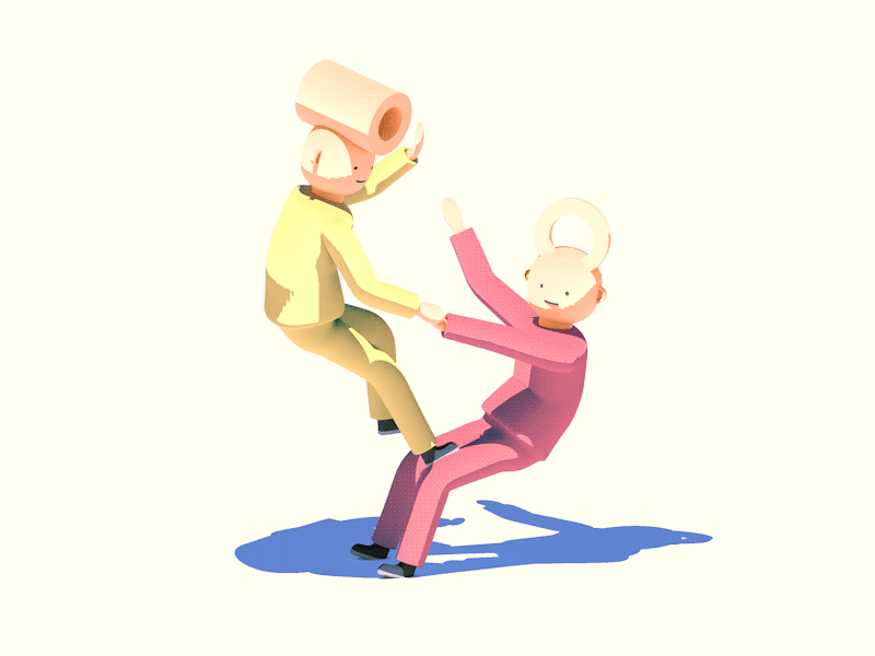 Circus Boys 3d animation character design illustration