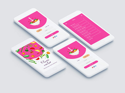 Fitness mentor app app application concept design fitness healthy login mentor menu sign up ui ux