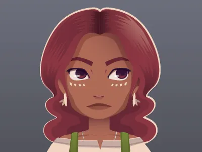 Devi - Vector Avatar avatar character design flat game illustration profile rpg shadow story vector woman