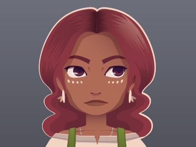 Devi - Vector Avatar avatar character design flat game illustration profile rpg shadow story vector woman