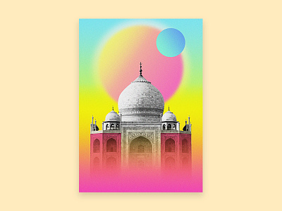 Monument II architecture art design gradients graphic modern monument poster