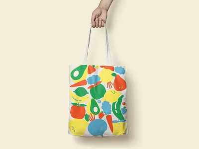 Emilie Tote branding design food fruits illustration restaurant restaurant branding tote