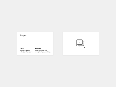 Shapes Design Meetups Cards business cards cards contact