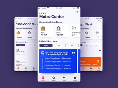 Public Transit Dashboard dashboard dc directions flat iphone minimalism mobile navigation sketch swiss design transit washingtondc