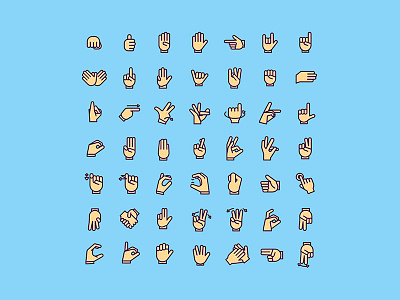Hands pack lineal design diseñografico freeicons hands icondesign icons instalove logo minimal signlanguage valencia vectorart