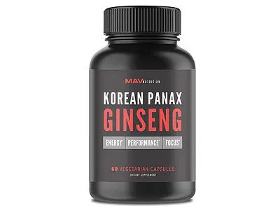 Korean Panax Ginseng Label Design bottle branding design graphic design label label design minimalist packaging packaging design print print design supplement