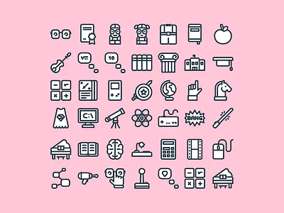 Nerd lineal pack design designinspiration everyday freeicons icondesign icons ikone mats nerd resources study web