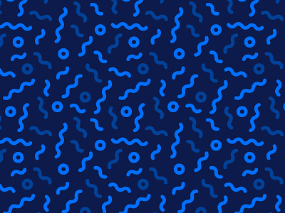 Pattern II circle color curly pattern repeat unlimited wiggles