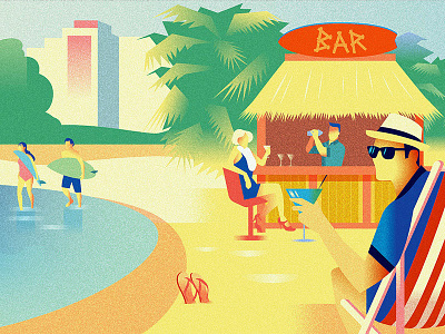 Gentle like Cote d’Azur #7 art deco illustration kiev monaco panorama retro riviera silpo vector vintage