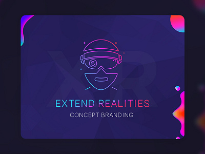 Extended Reality branding concept extend realities logo photoshop