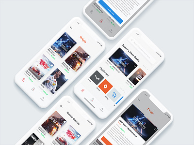 Game Deals Concept — app app clean deal game games mobile platform ui