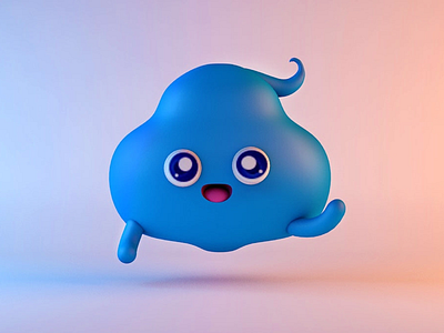 Cloud cartoon image blue c4d cartoon clouds lovely