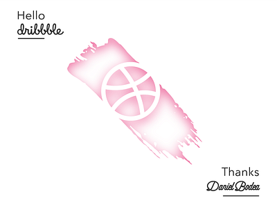 Hello Dribbble! dribbble paint splat zilux