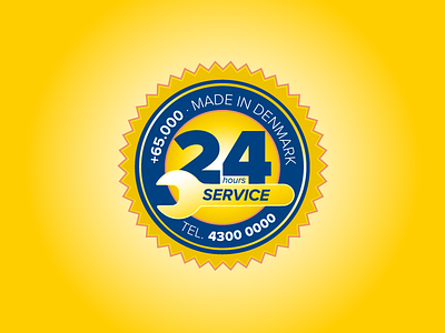24/7 logo 24 7 277 brand branding icon logo made in denmark support and service