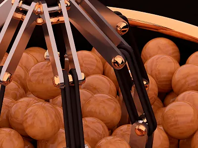 Marbles again! 3d art artwork c4d cinema4d gold marbles maxon motiongraphics redshift render wood
