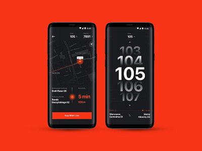 Warsaw Transport App concept app bus samsung traffic transport ui